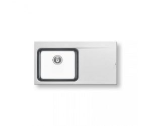 Νεροχύτης Pyramis Pyragranite Pyrros 100x52 1B 1D Inox 070030311 Αριστερό Snow (12 άτοκες δόσεις)