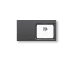 Νεροχύτης Pyramis Pyragranite Pyrros 100x52 1B 1D Inox 070031411 Δεξί Iron Grey (12 άτοκες δόσεις)