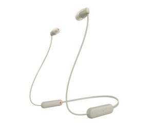 Ακουστικά Bluetooth Handsfree Sony WI-C100C Μπεζ