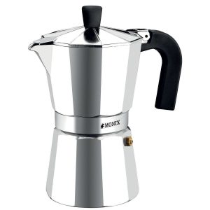 Monix M620006 Μπρίκι Espresso 6cups Inox Ασημί