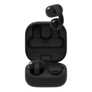 Sony LinkBuds Clip Bluetooth Handsfree Ακουστικά με Αντοχή στον Ιδρώτα και Θήκη Φόρτισης Μαύρα