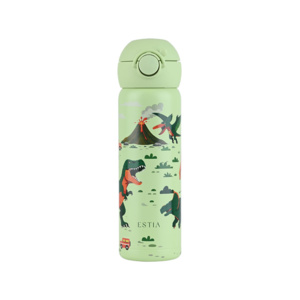 Estia Wonder Bottle Save The Aegean Ανοξείδωτο Παιδικό Παγούρι Δεινόσαυροι Θερμός με Καλαμάκι Non Spill Dino Explorer 500ml 01-43674