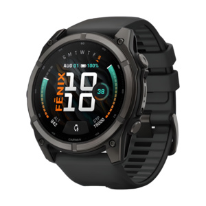 Garmin fēnix® 9 51mm AMOLED Sapphire Carbon Gray DLC Titanium with Black